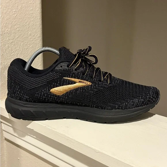 Brooks Revel 3 Black 1103141D077  Running Shoes Sneakers Mens Size 8.5 Medium D - Picture 5 of 10